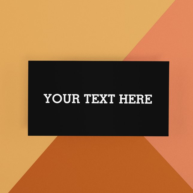 Add Your Own Custom Text Here Black and White Discount Card (Creator Uploaded)