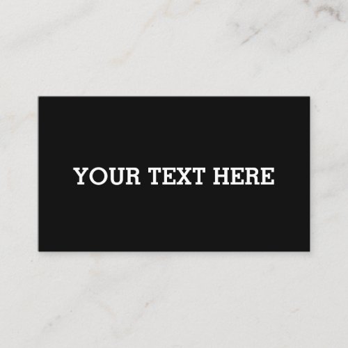 Add Your Own Custom Text Here Black and White Discount Card