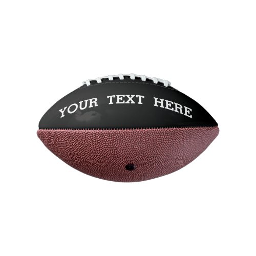 Add Your Own Custom Text Here Black and White Football