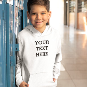 Add Your Own Custom Text Here Black and White Hoodie