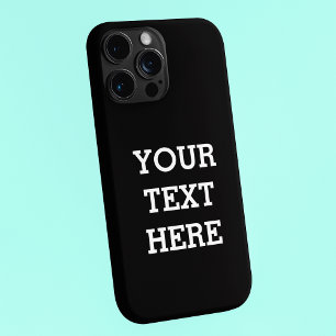 Add Your Own Custom Text Here Black and White iPhone 13 Pro Case