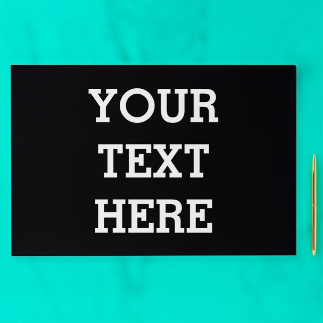Add Your Own Custom Text Here Black and White Paper Pad (Creator Uploaded)