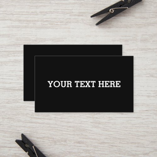 Add Your Own Custom Text Here Black and White Referral Card