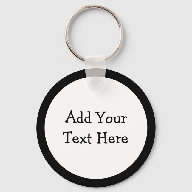 Add Your Own Custom Text To This  Keychain (Front)
