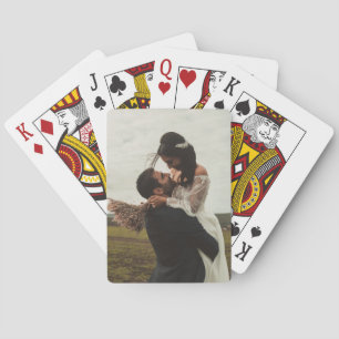 Add Your Own Custom Wedding Photo Couples Template Poker Cards