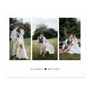 Add Your Own Customized 3 Photo Collage Poster