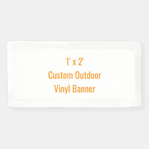 Add Your Own Design 1' x 2' Banner