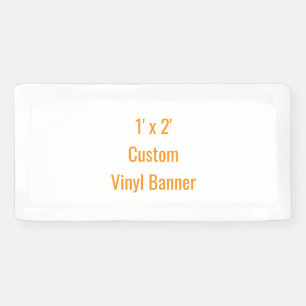 Add Your Own Design 1' x 2' Banner