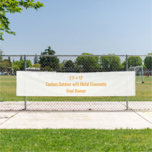 Add Your Own Design 2.5' x 12' Banner