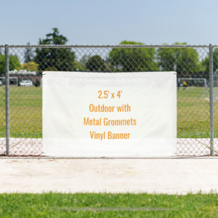 Add Your Own Design 2.5' x 4' Banner