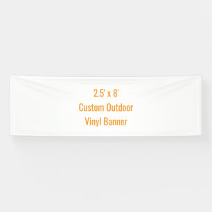 Add Your Own Design 2.5' x 8' Banner