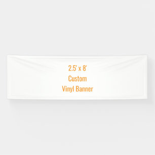 Add Your Own Design 2.5' x 8' Banner