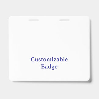 Add Your Own Design 4" x 5" Horizontal Badge