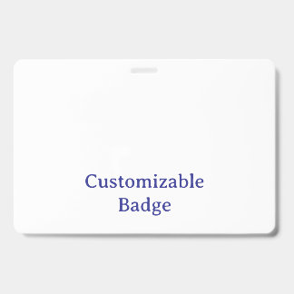 Add Your Own Design 4" x 6" Horizontal Badge