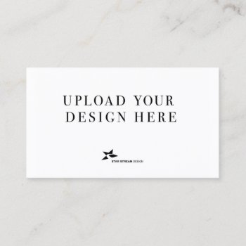 Add Your Own Design Business Card by starstreambusiness at Zazzle