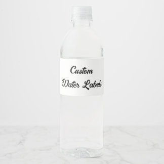 Add Your Own Design Custom Water Bottle Label