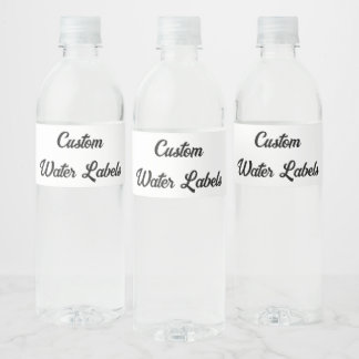 Add Your Own Design Custom Water Bottle Label