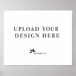 Add Your Own Design Landscape Poster at Zazzle