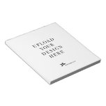 Add Your Own Design Notepad at Zazzle