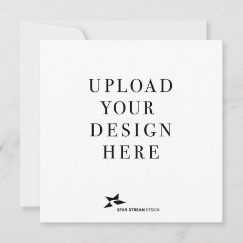 Add Your Own Design Square Invitation