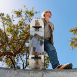 Add Your Own DIY 3 Photo Collage Custom Skateboard<br><div class="desc">Add Your Own DIY 3 Photo Collage Custom Skateboard features your three of your favorite photos. PHOTO TIP: center your photos prior to uploading to Zazzle. Give a custom made gift,  personalized skateboard to your favorite skateboarder for Christmas,  birthday or your BFF.  Designed by ©Evco Studio www.zazzle.com/store/evcostudio</div>