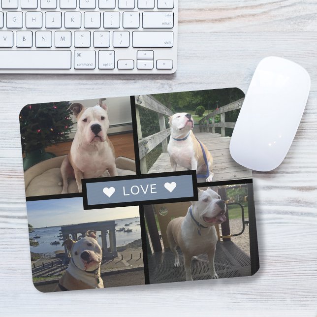 Add Your Own Dog Photo Collage Mouse Pad (Add Your Own Dog Photo Collage Mouse Pad)
