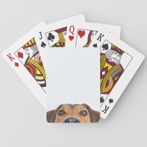 Add Your Own Dog Photo Funny dog Playing Cards