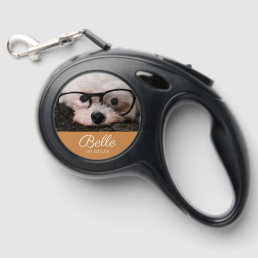 Add Your Own Dog Photo Pet Personalized Name Retractable Pet Leash