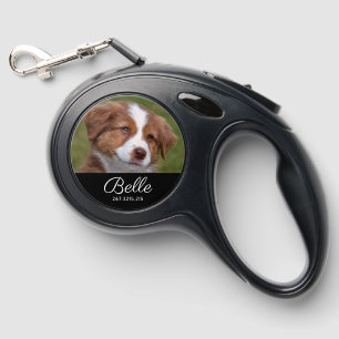 Add Your Own Dog Photo Pet Personalized Name Retractable Pet Leash