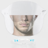 Add your Own Face Custom Photo Shield (Front w/Glasses)