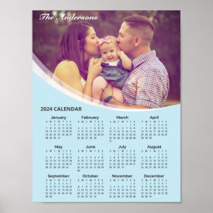 Add Your Own Family Photo 2024 Calendar   Poster