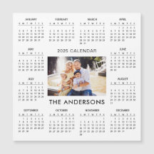 Add Your Own Family Photo 2025 Calendar | Magnet