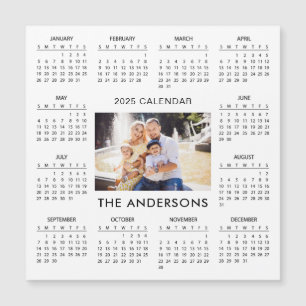 Add Your Own Family Photo 2025 Calendar Magnet
