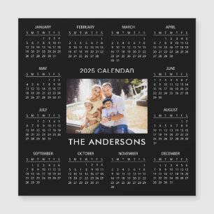 Add Your Own Family Photo 2025 Calendar Magnet