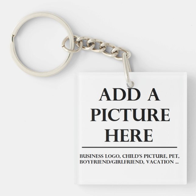 Add your own Image and text to this Keychain (Front)