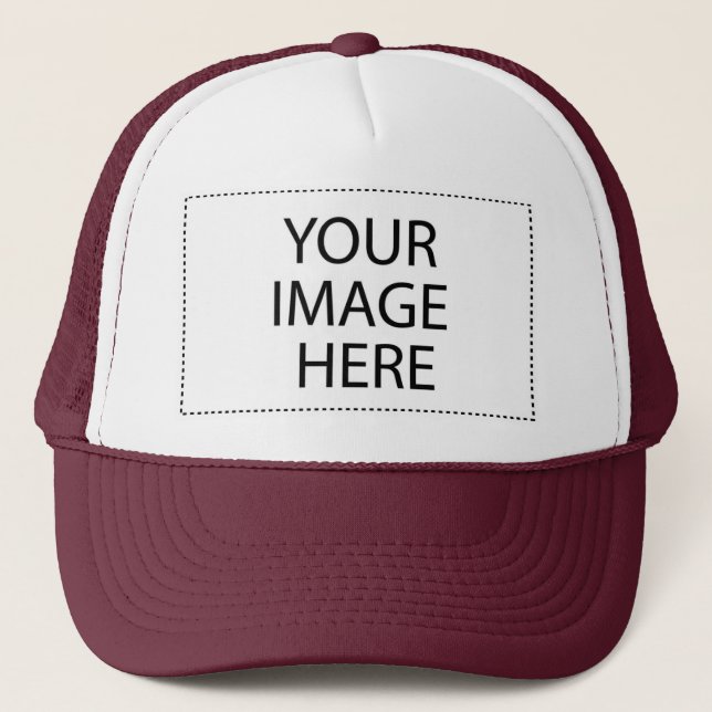 Add Your Own Image and Text Trucker Hat (Front)