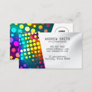 Add your own image braille Business Card