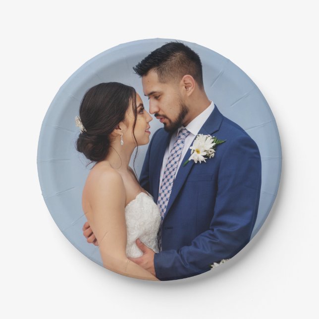 Add Your Own Image Custom Photo Paper Plates (Front)