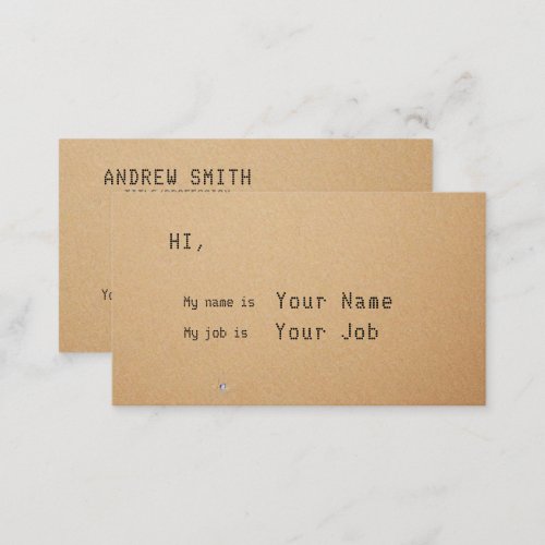 Add your own image hihello Business Card