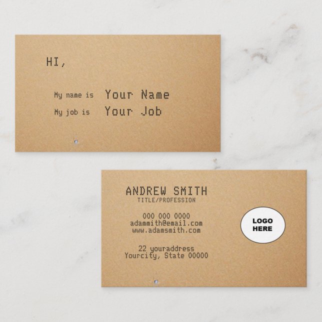 Add your own image hihello Business Card (Front/Back)