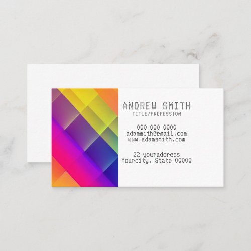 Add your own image lenticular Business Card