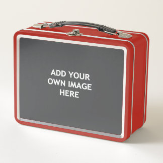 Add your own image metal lunch box