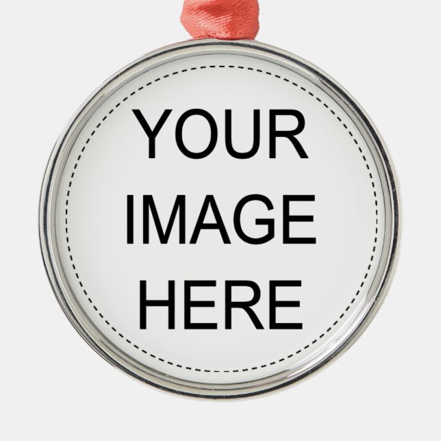 Add Your Own Image Metal Ornament (Front)