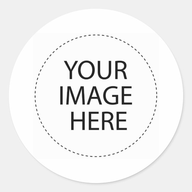 Add Your Own Image Or Text Classic Round Sticker (Front)