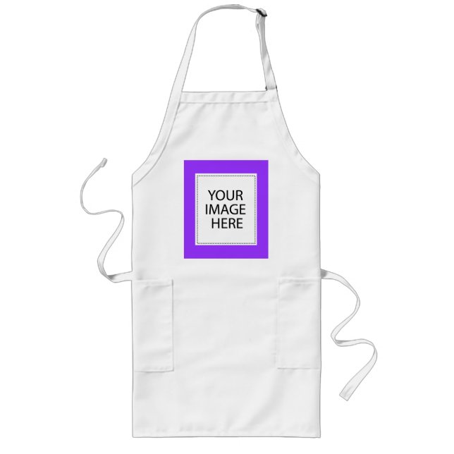 Add Your Own Image Or Text Long Apron (Front)