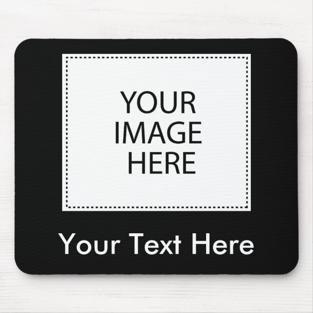 Add Your Own Image Or Text Mouse Pad (Front)