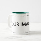 Add Your Own Image Or Text Two-Tone Coffee Mug (Front Left)