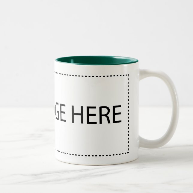 Add Your Own Image Or Text Two-Tone Coffee Mug (Right)
