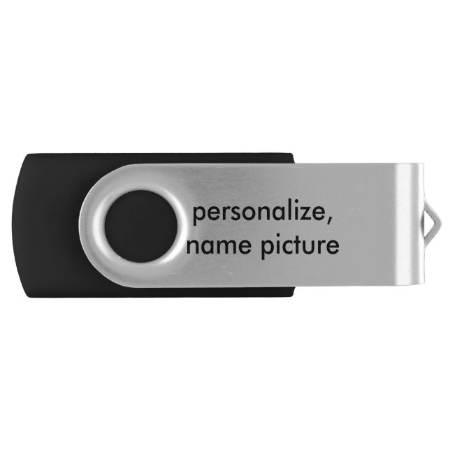 Add your own image, photo, art, and words flash drive (Front)
