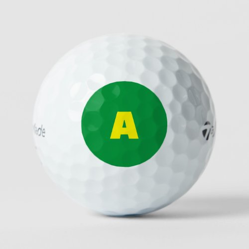 ADD YOUR OWN Initials 12 Pack Golf Balls 